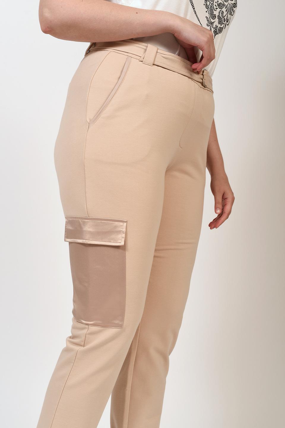 Брюки Samoon карго бежевые