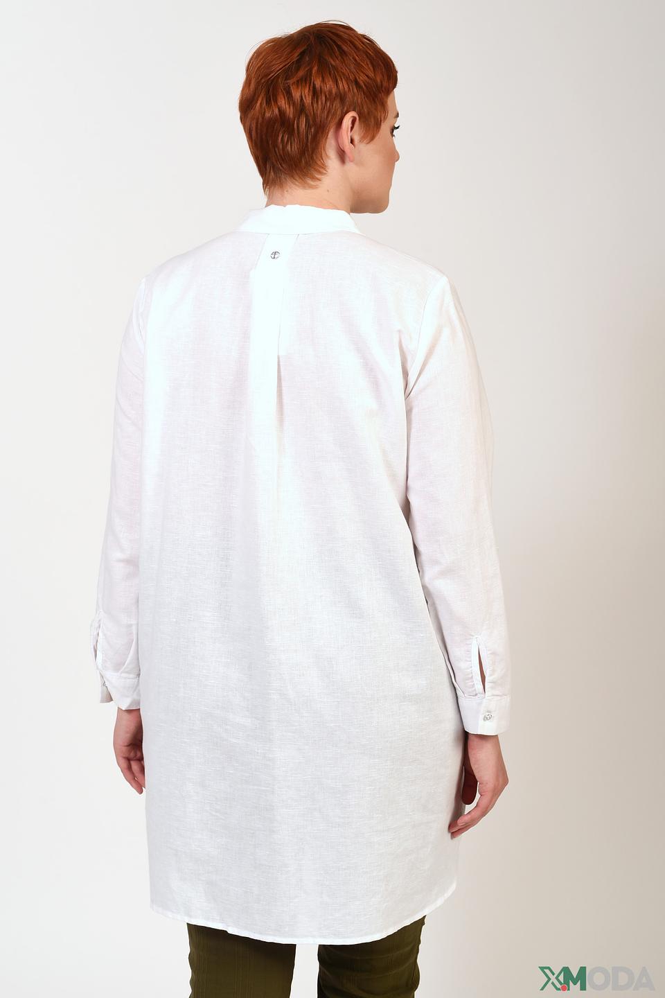 Рубашка Frapp оверсайз белая