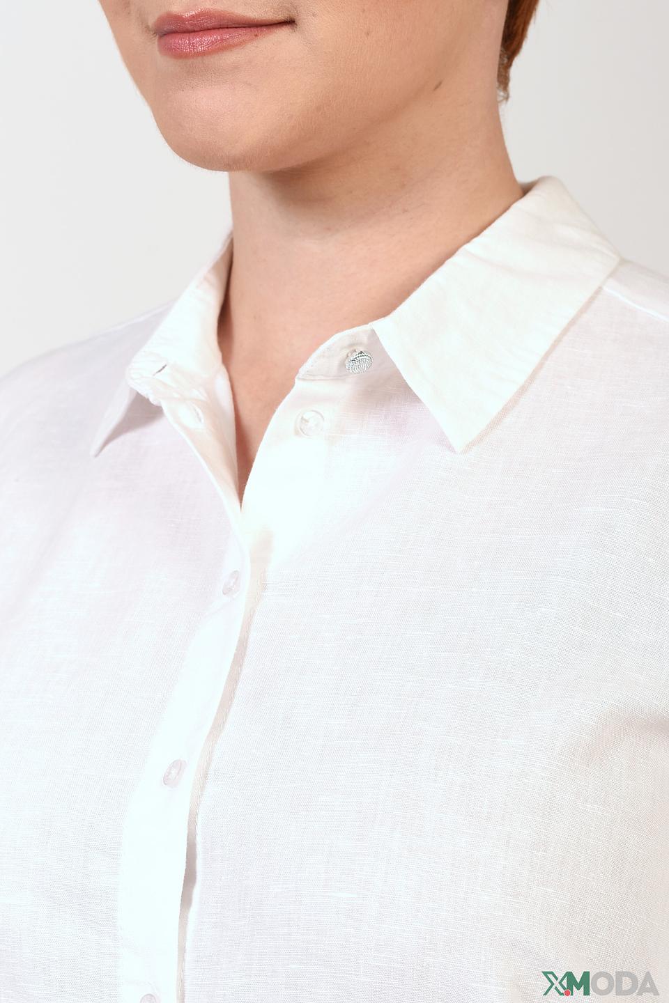Рубашка Frapp оверсайз белая