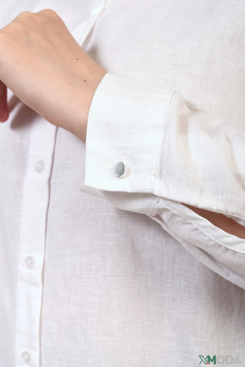 Рубашка Frapp оверсайз белая