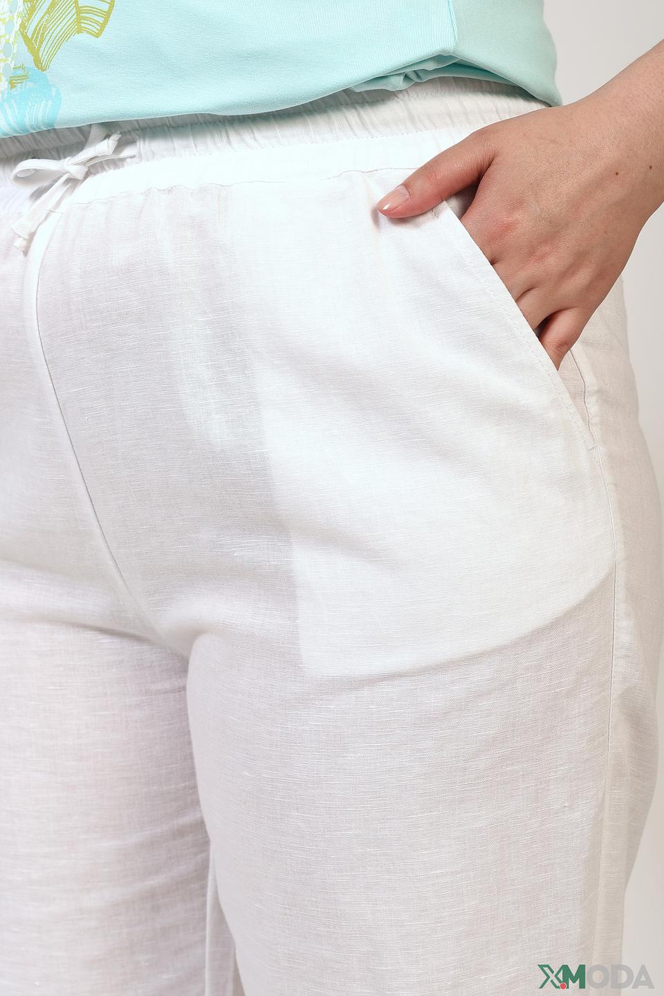 Брюки Via Appia лён белые