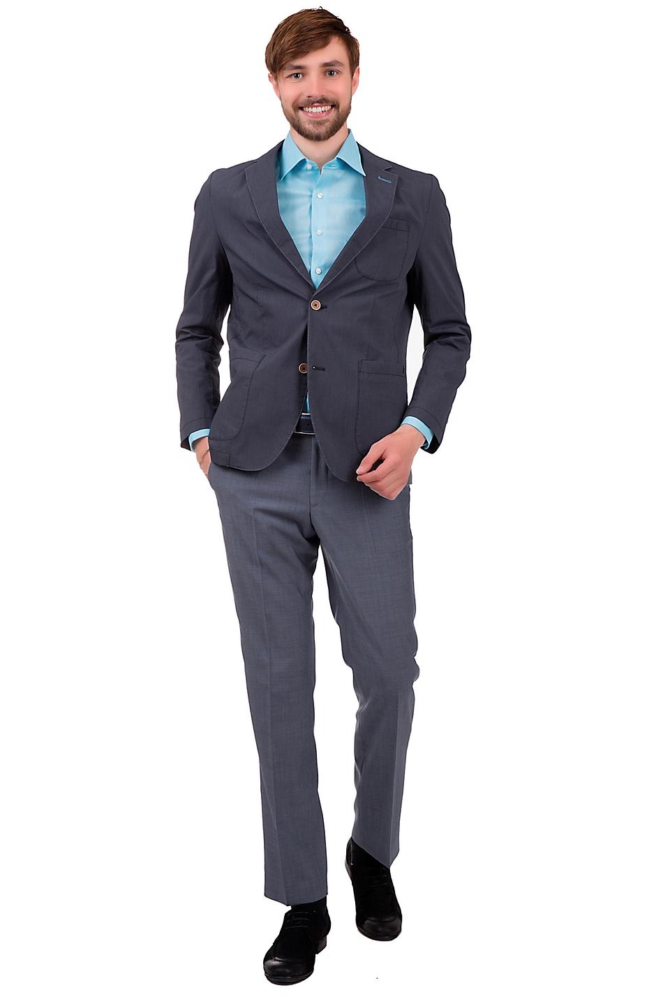 Рубашка Olymp голубая приталенная