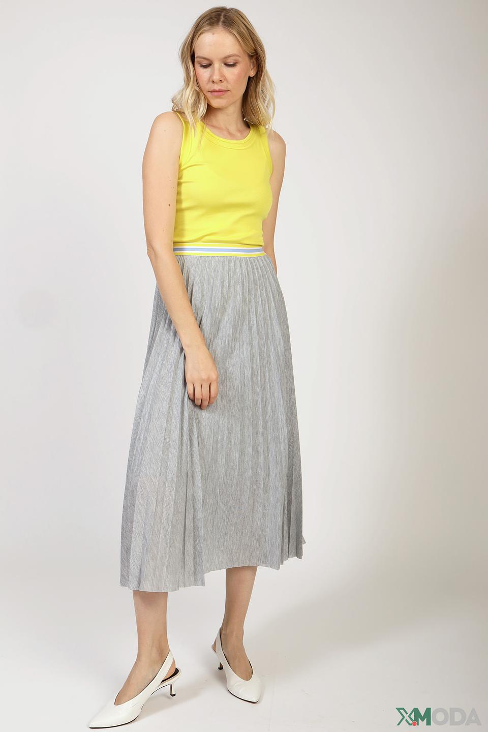 Юбка Cinque плиссированная серая