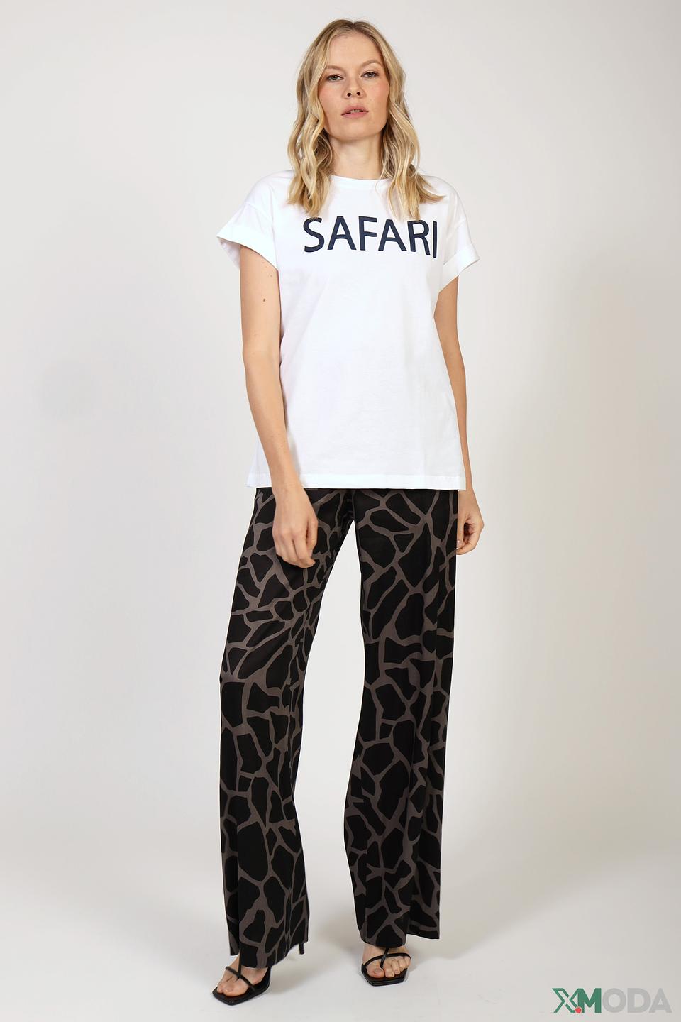 Брюки Marc Cain с принтом под леопарда