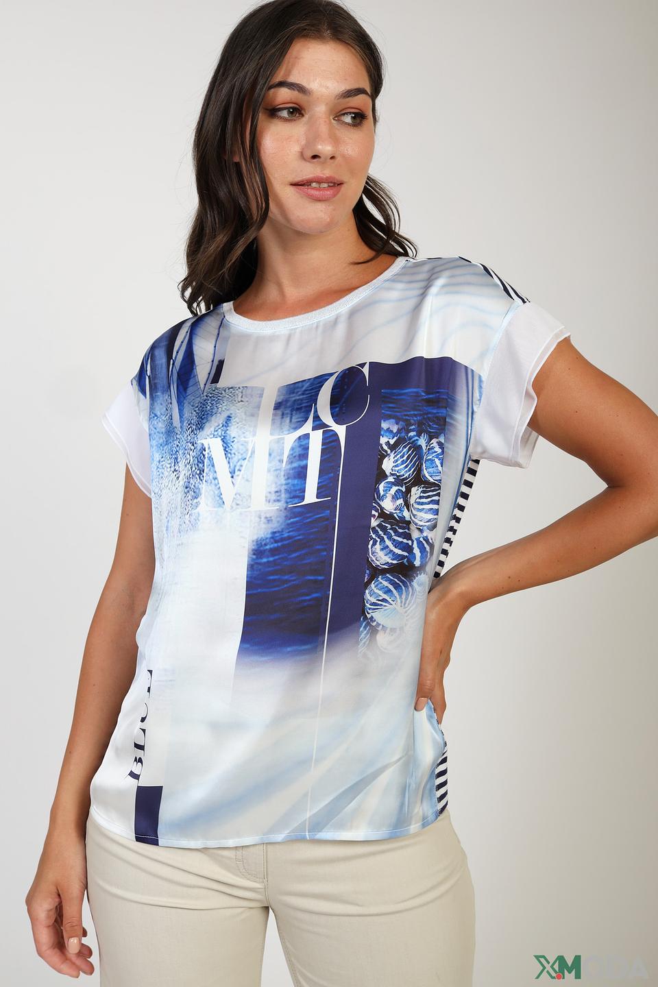 Футболка Lecomte с принтом