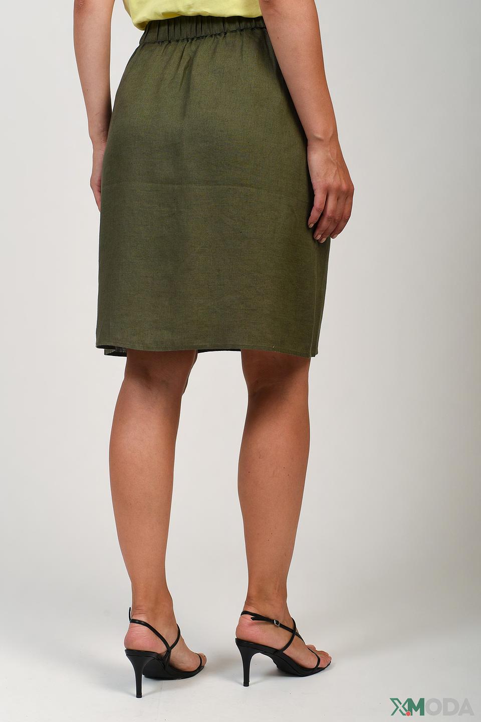 Юбка Betty Barclay хаки с поясом