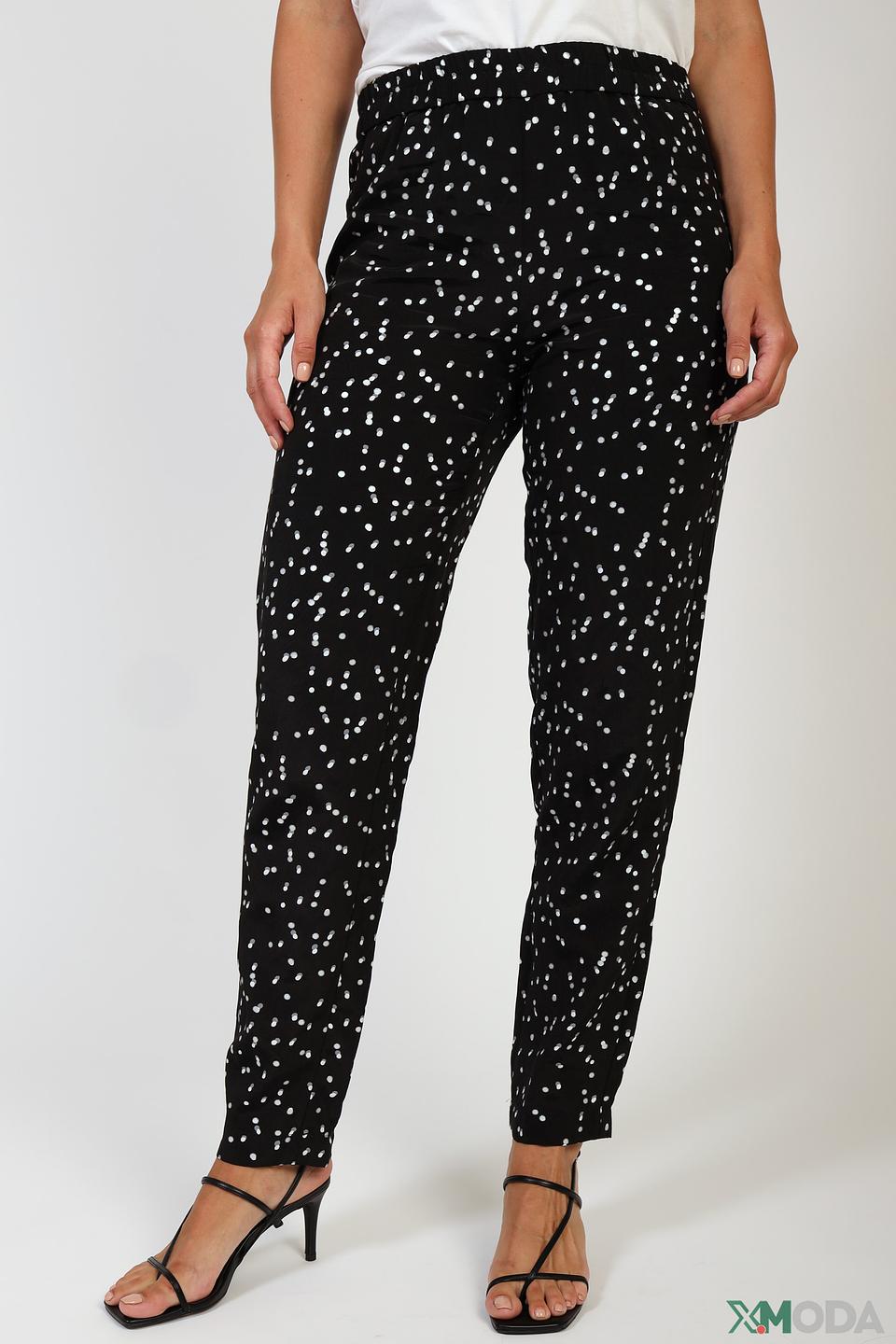 Брюки Zerres в горошек чёрный