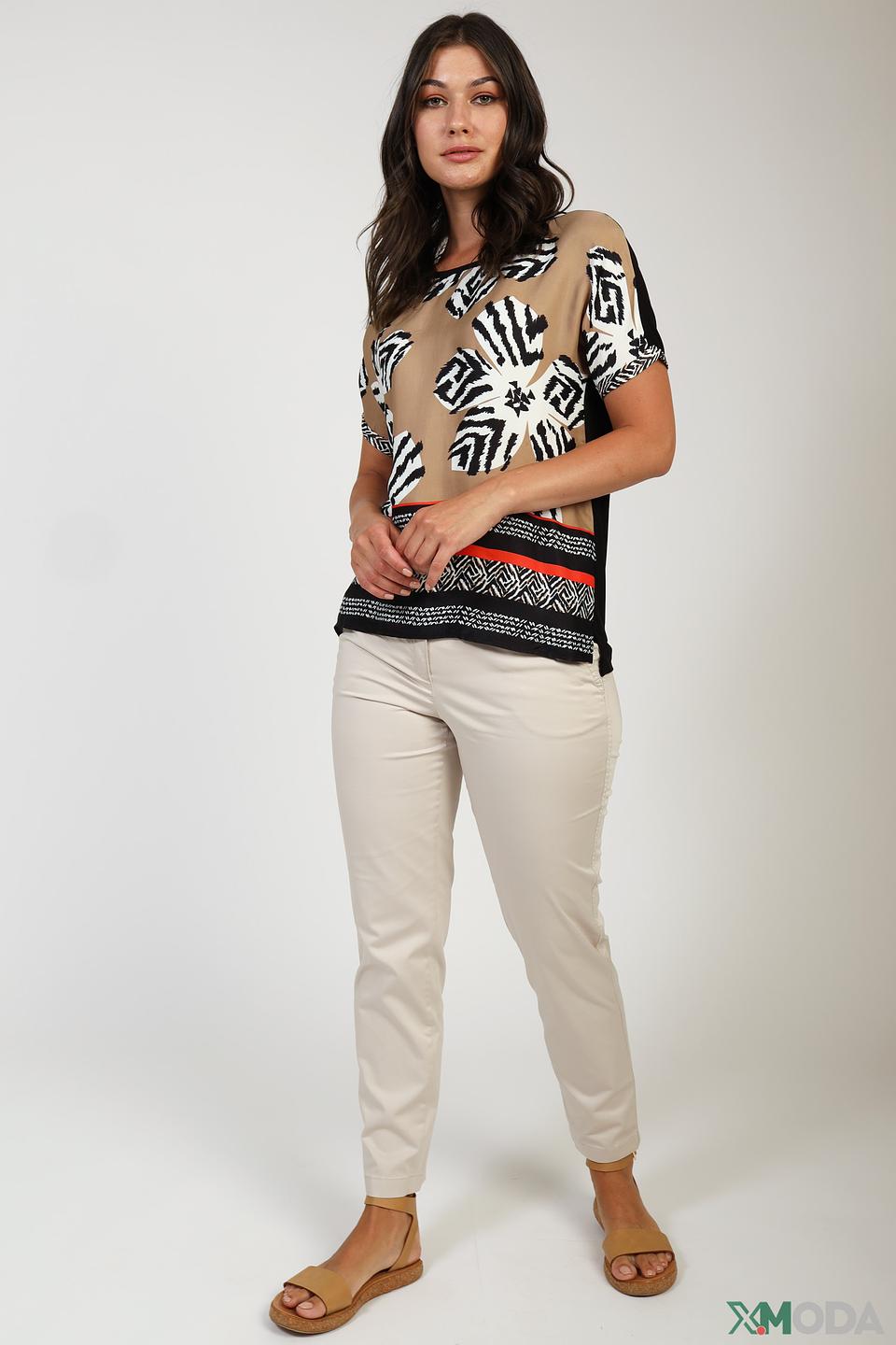 Блуза Gerry Weber с принтом бежевый