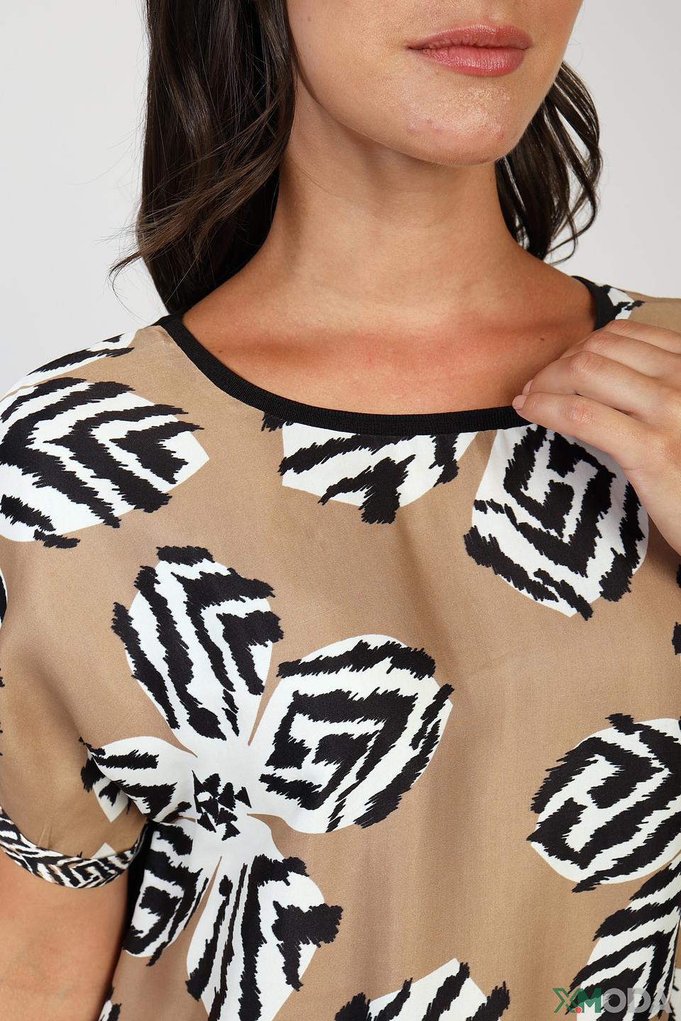 Блуза Gerry Weber с принтом бежевый