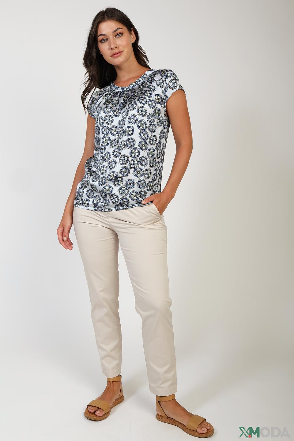 Блуза Bianca с цветочным принтом