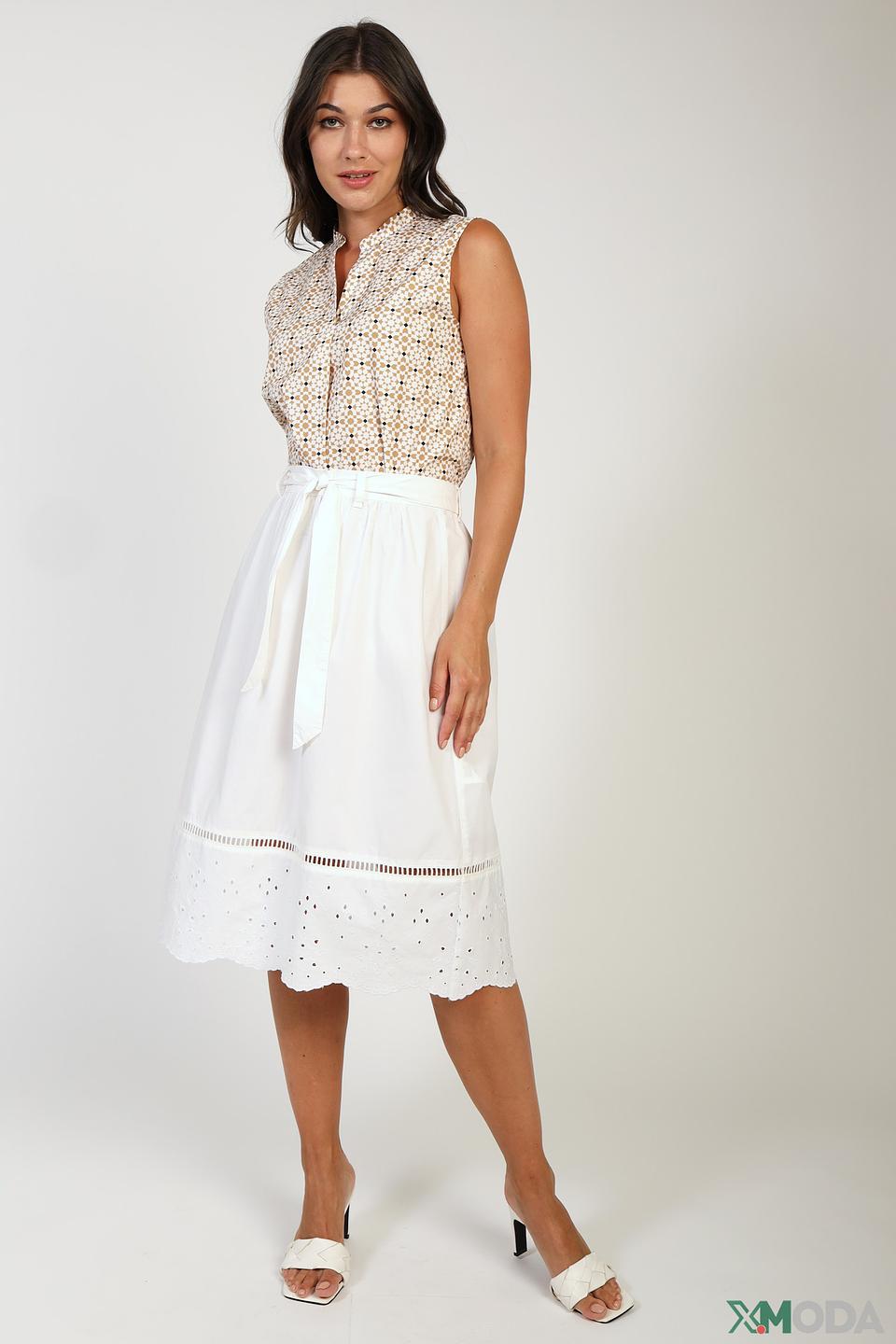 Юбка Gerry Weber EDITION белая с вышивкой