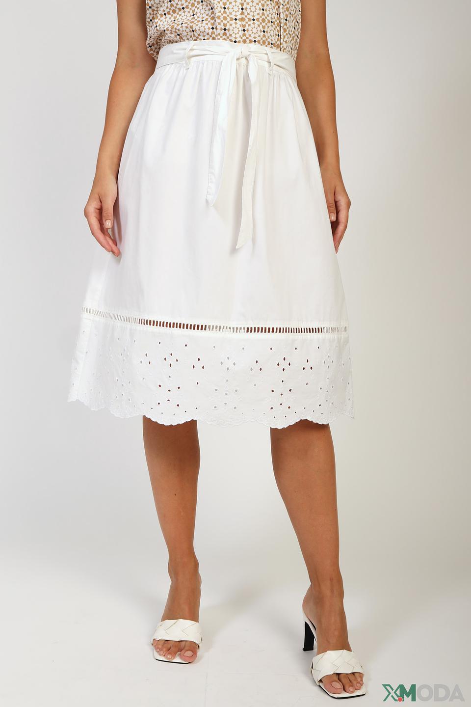 Юбка Gerry Weber EDITION белая с вышивкой