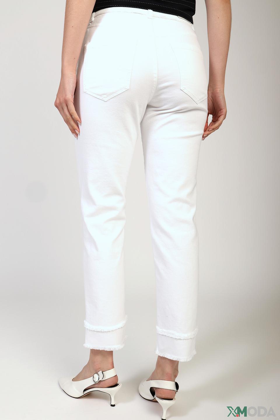 Джинсы Marc Cain белые с необработанным краем