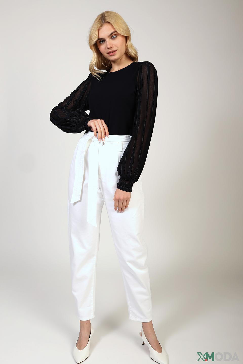 Джинсы Marc Cain с поясом белые