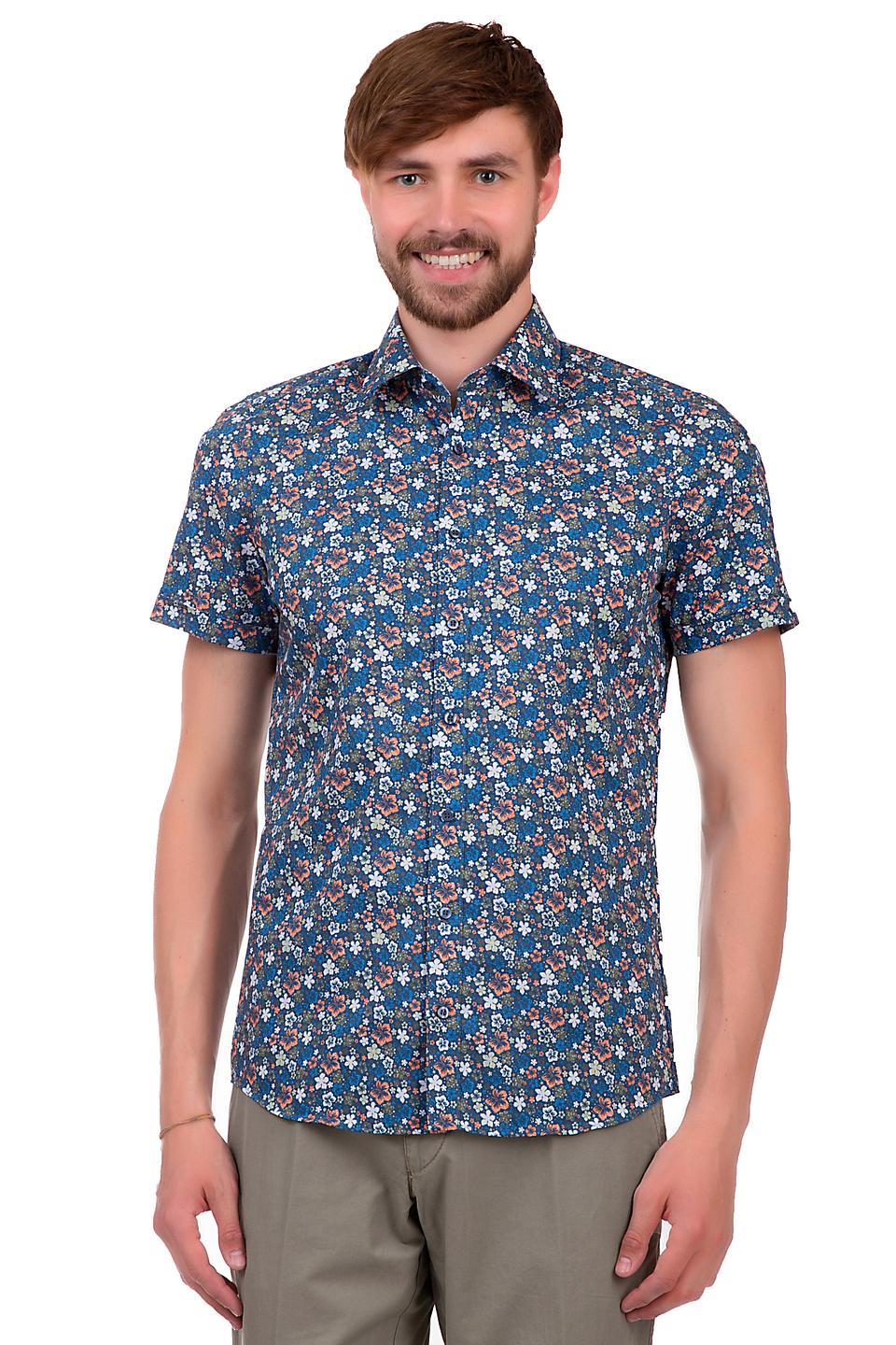 Рубашка Olymp с цветочным принтом