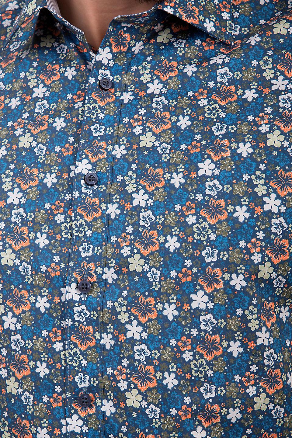 Рубашка Olymp с цветочным принтом