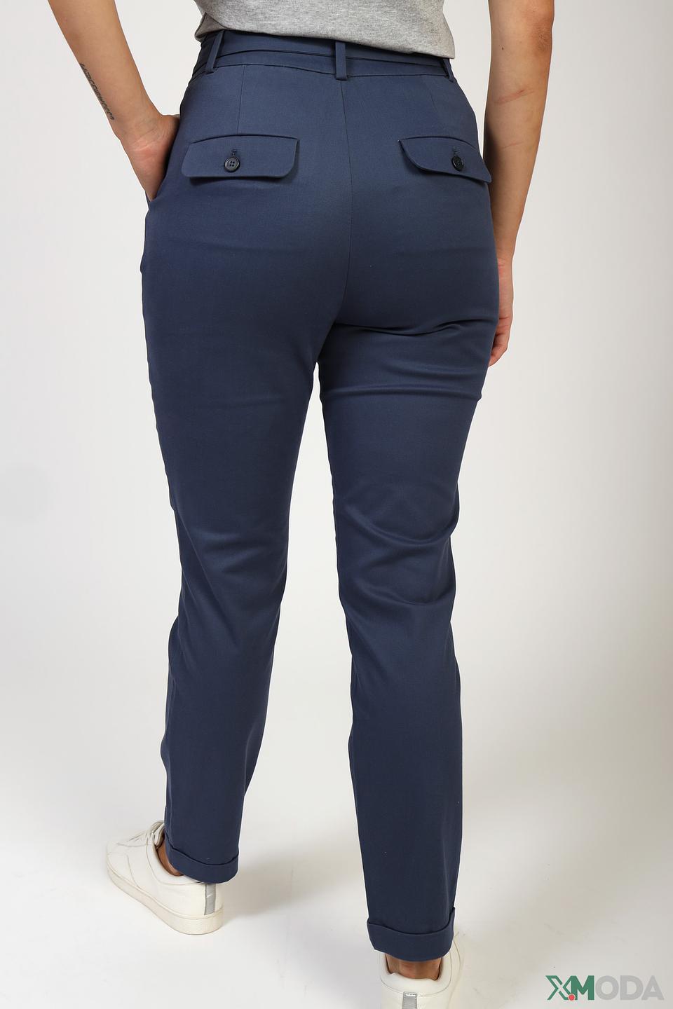 Брюки с поясом s.Oliver синие