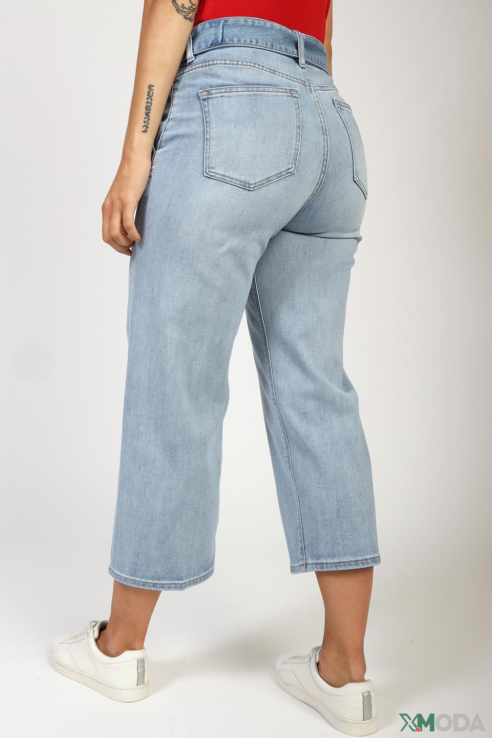 Брюки с поясом s.Oliver голубые