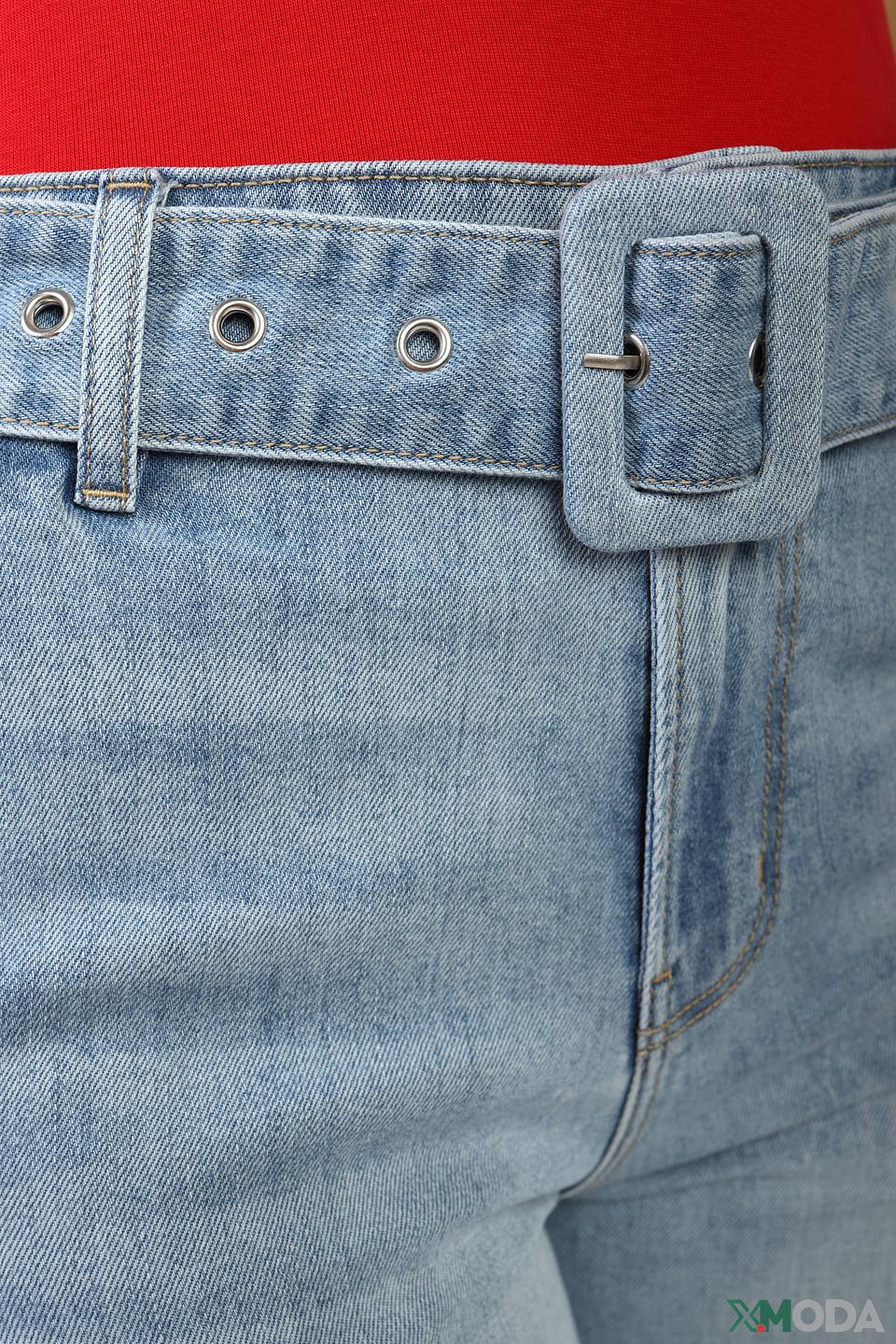 Брюки с поясом s.Oliver голубые