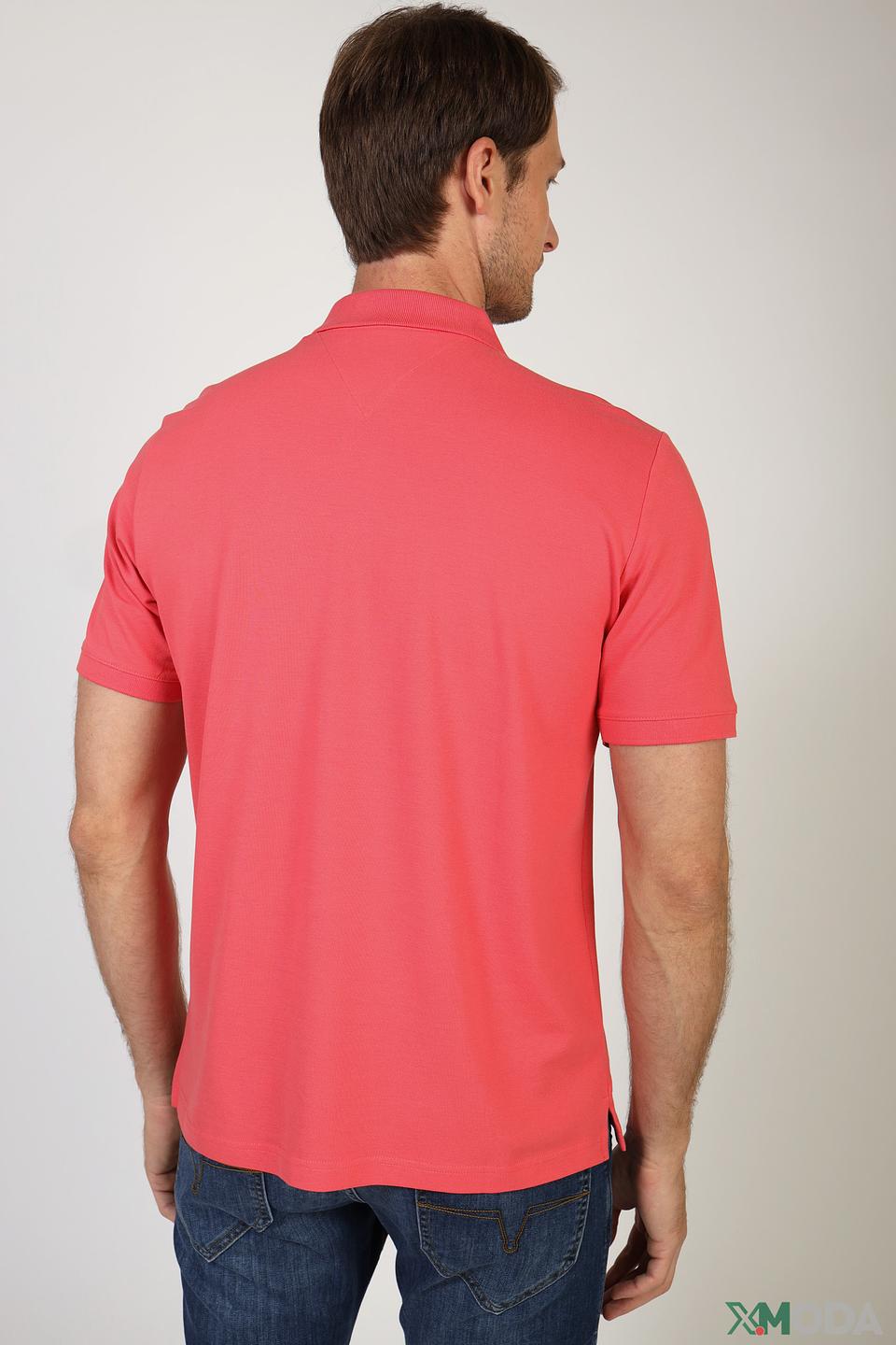 Поло Brax коралловое с вышивкой