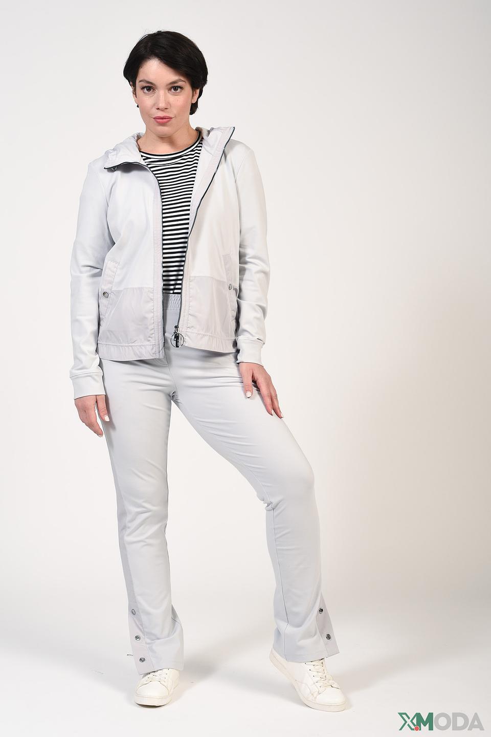 Брюки Marc Cain серые с разрезами