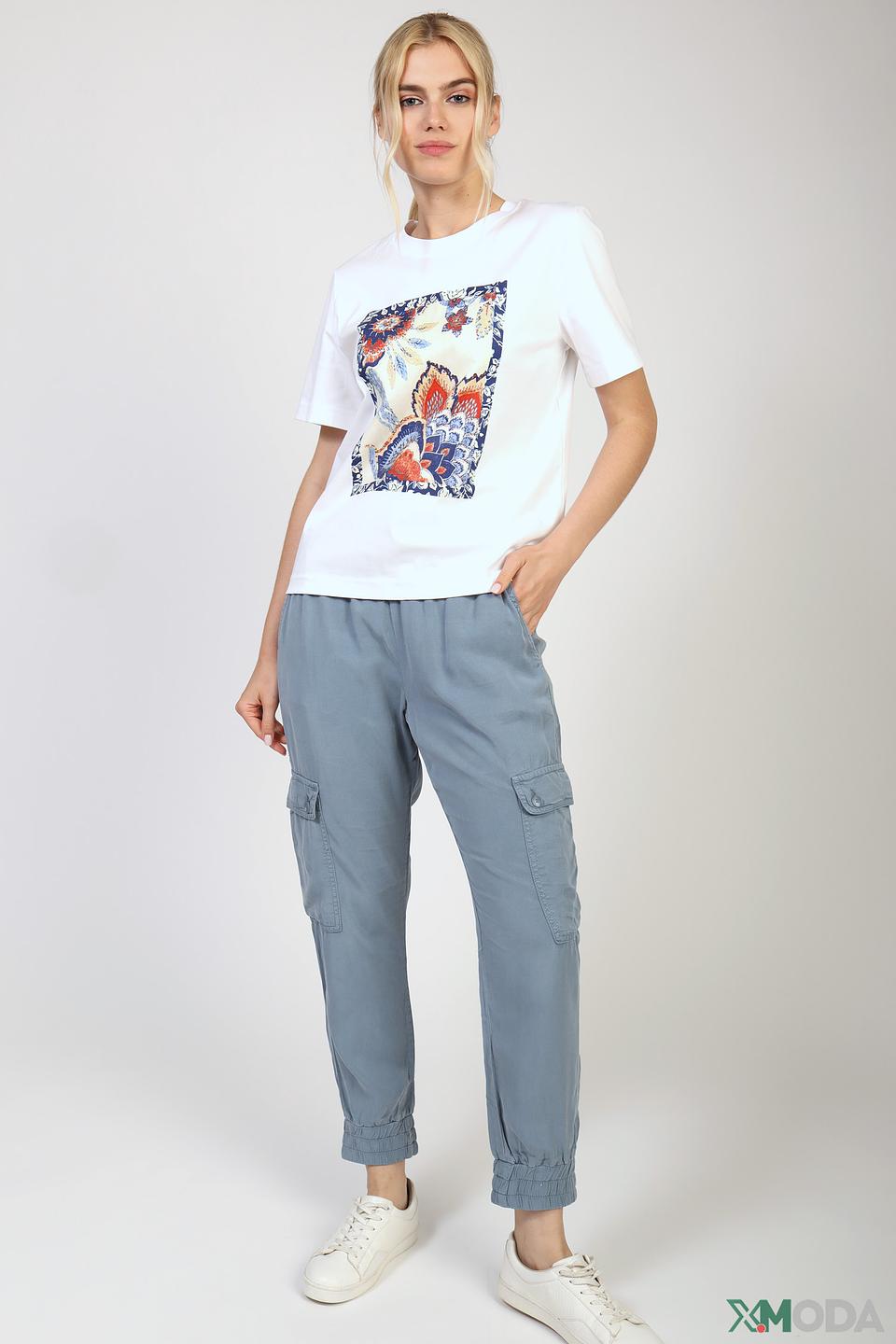 Брюки карго Rich and Royal голубые