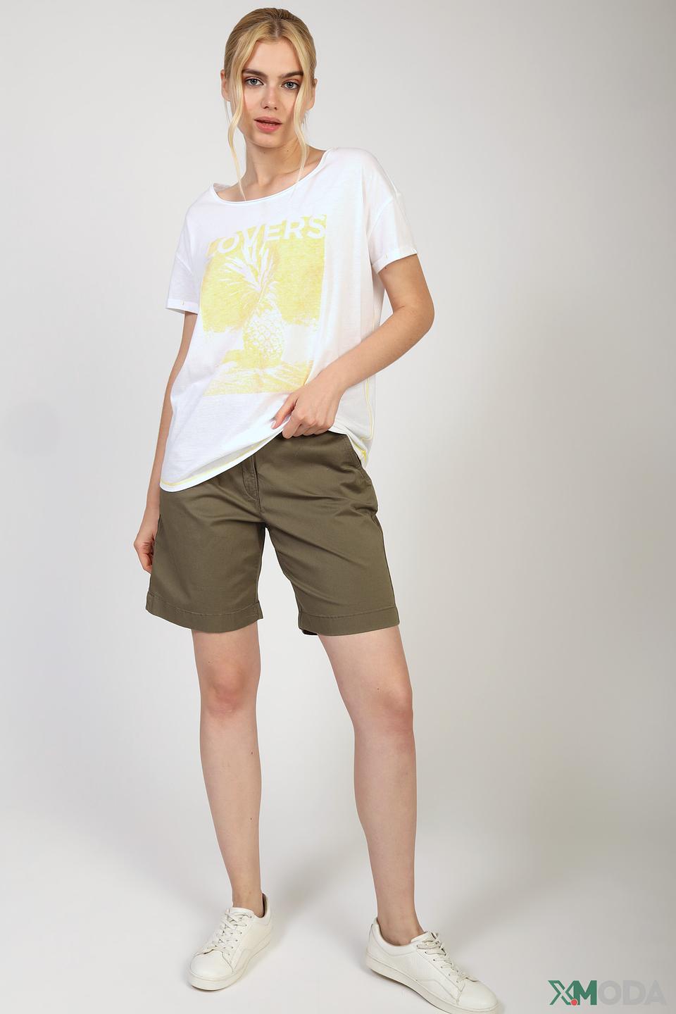 Футболка Oui с ананасом белый