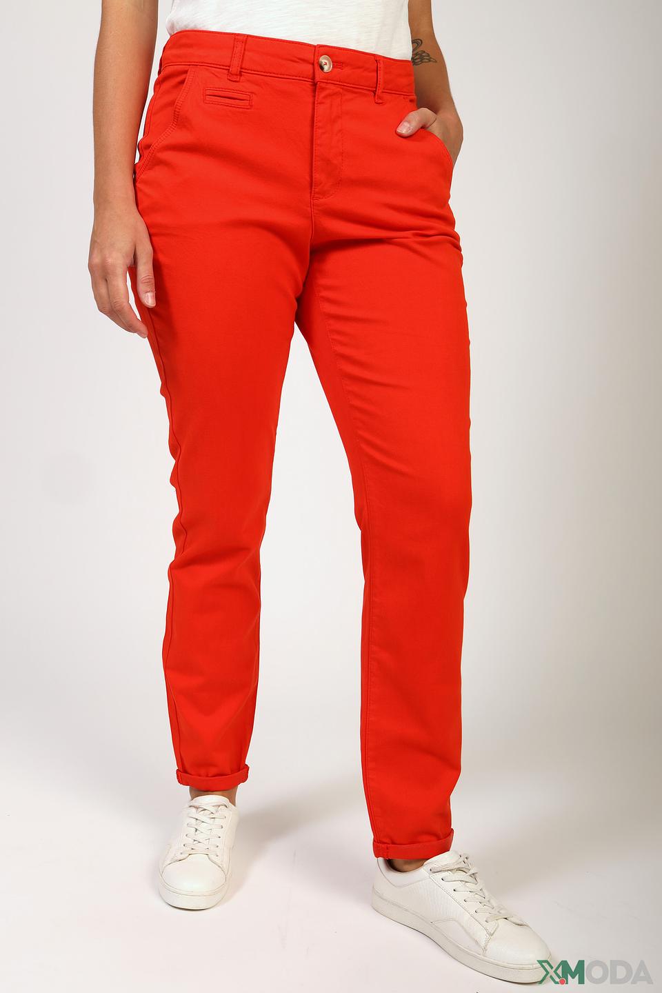 Брюки прямые Oui красный