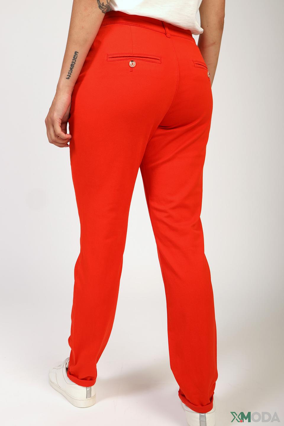 Брюки прямые Oui красный