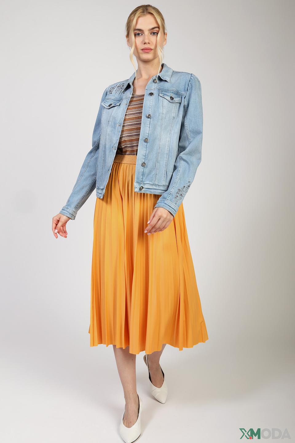 Жакет Monari деним с вышивкой