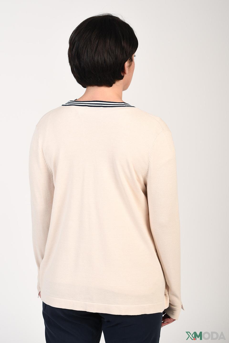 Жакет Olsen с полосками бежевый