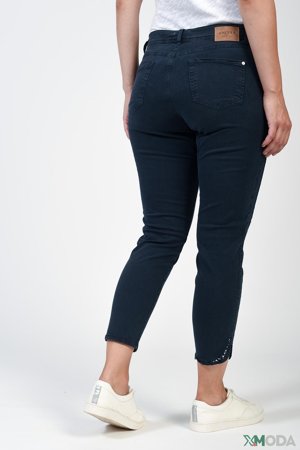 Джинсы Angels с потертостями темно-синие