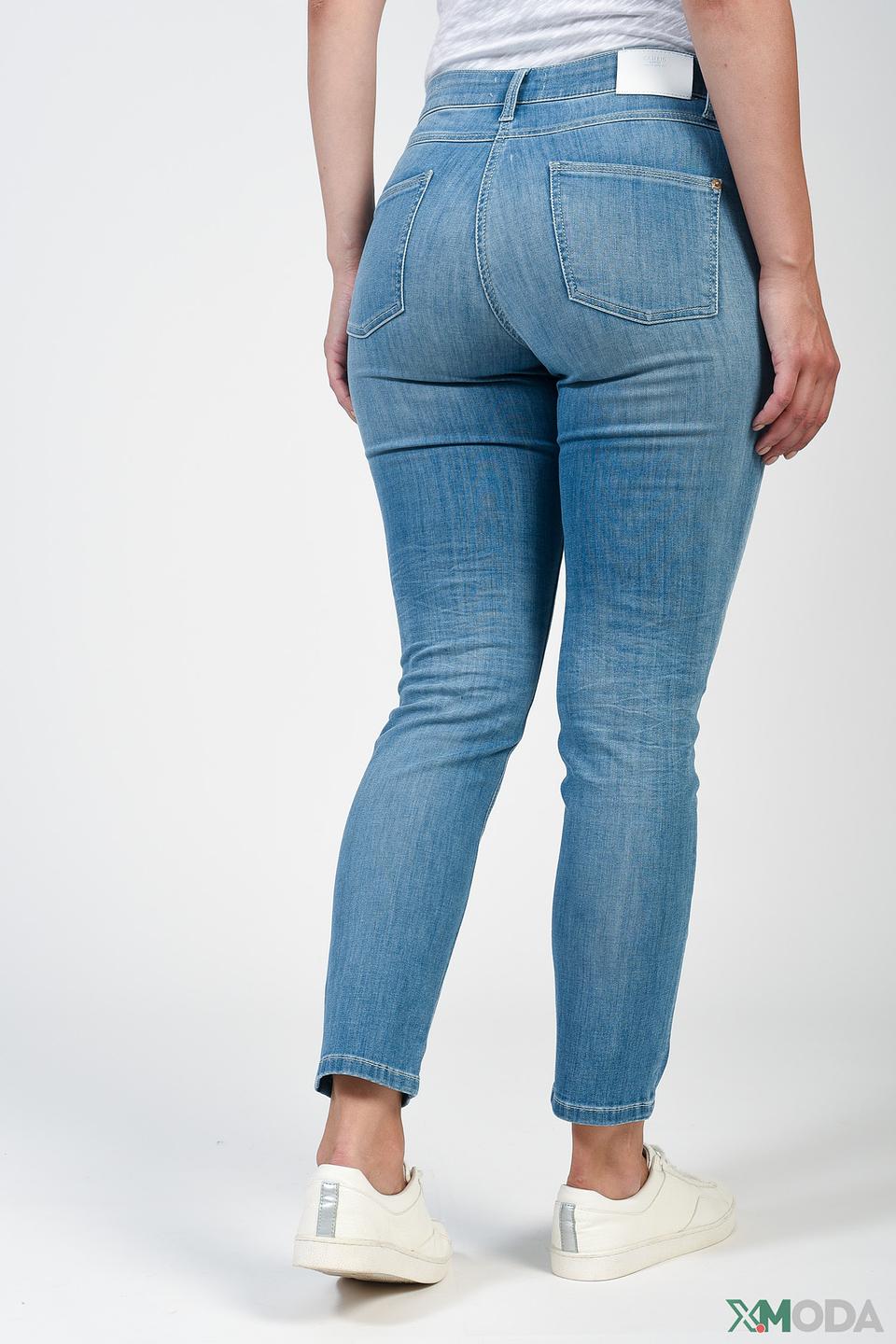 Джинсы Cambio с высокой талией голубые