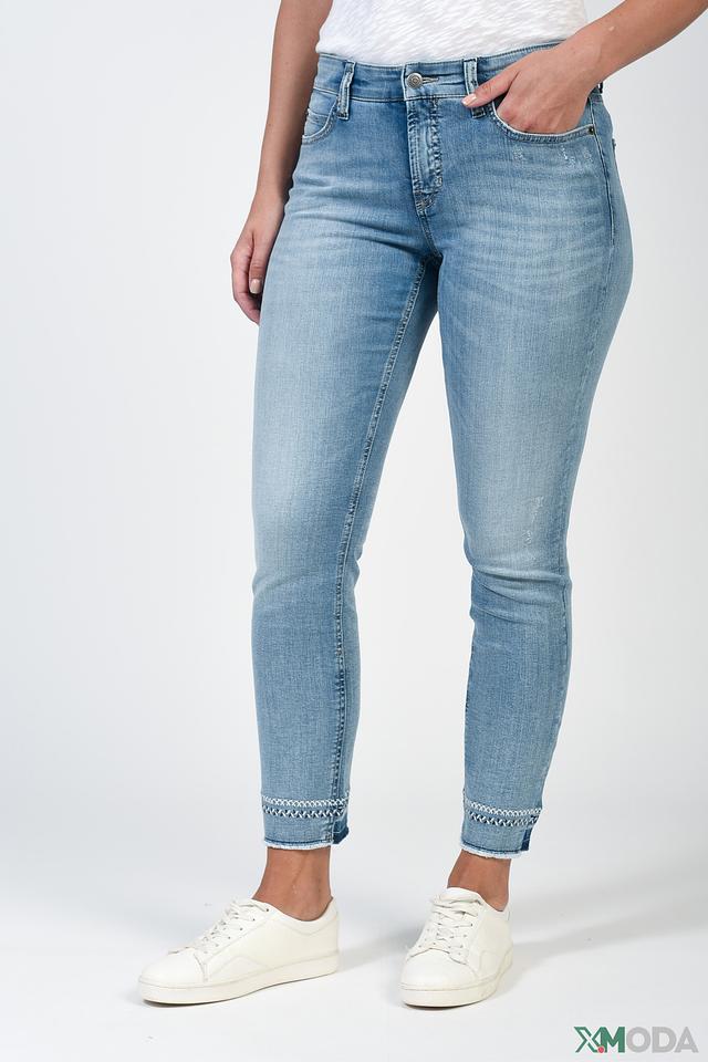 Джинсы Cambio с потертостями голубые