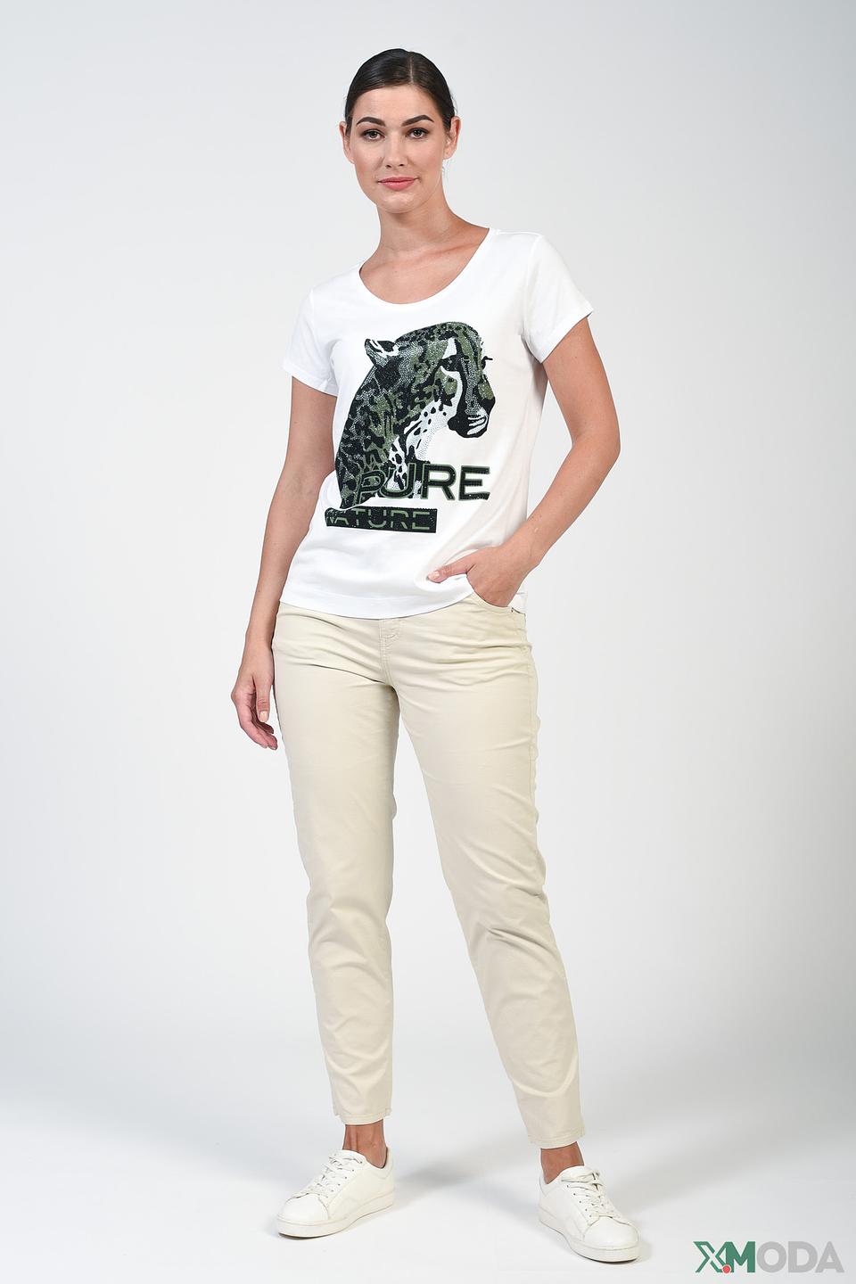 Футболка Monari с леопардовым принтом