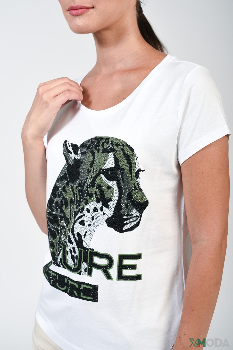 Футболка Monari с леопардовым принтом