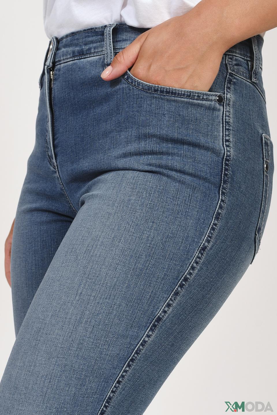 Джинсы Michele с потертостями голубые