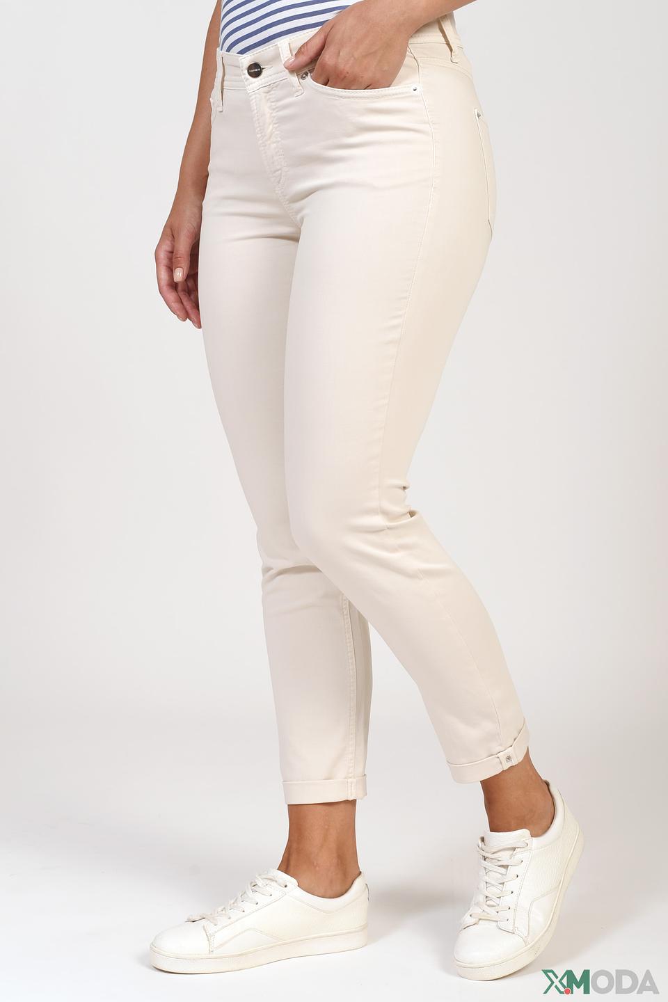 Брюки Cambio бежевые с манжетами