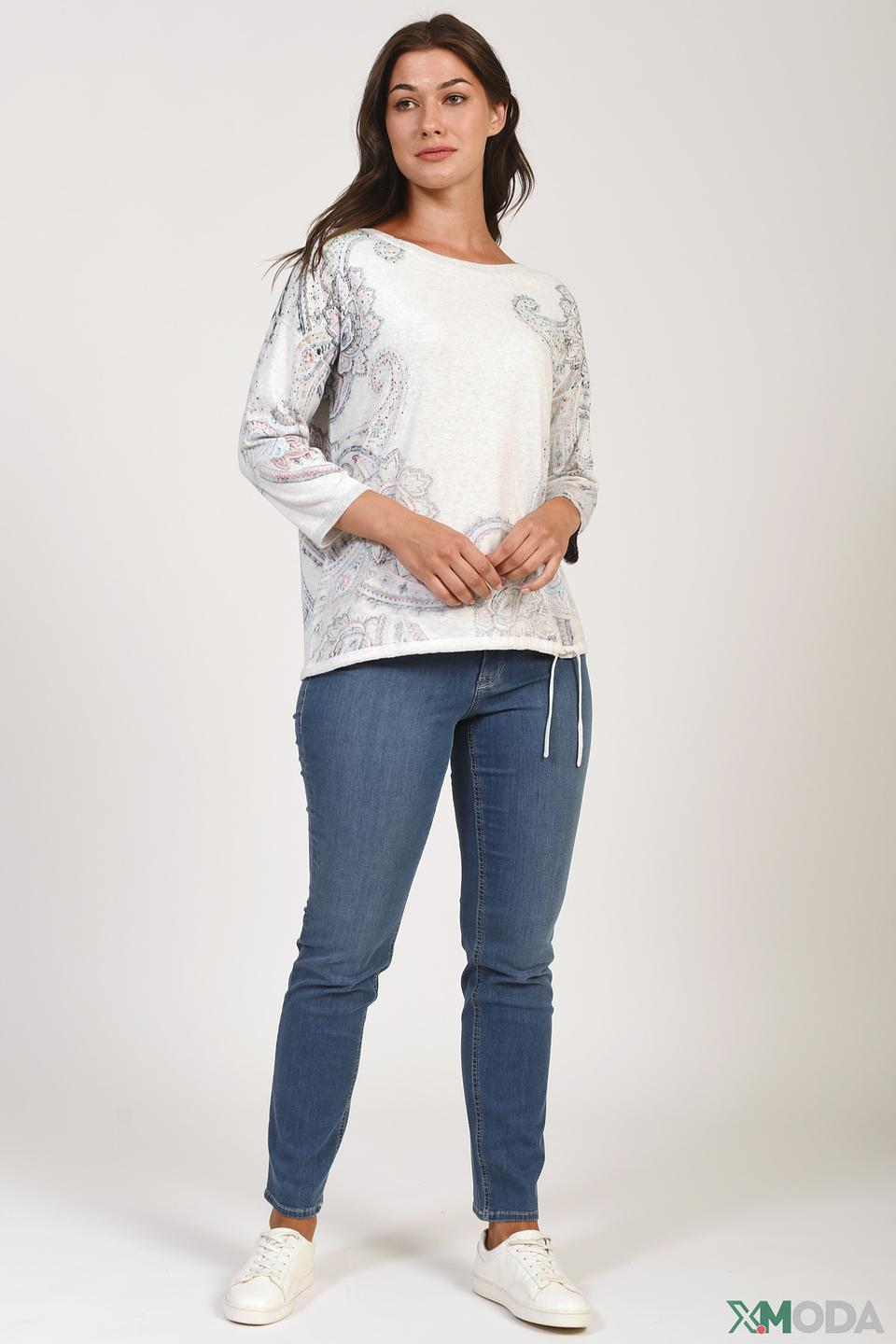 Пуловер Oui с принтом пейсли