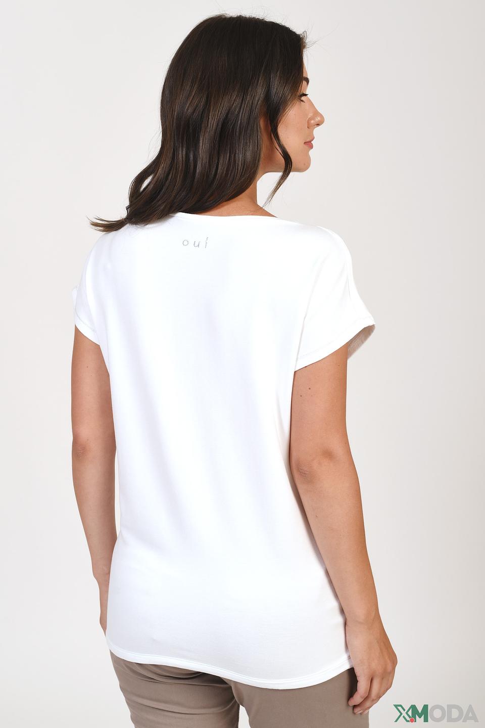 Блуза Oui с принтом модель