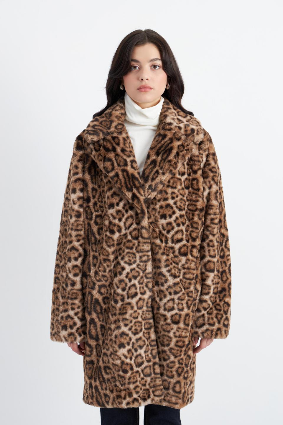 Пальто Broadway с леопардовым принтом