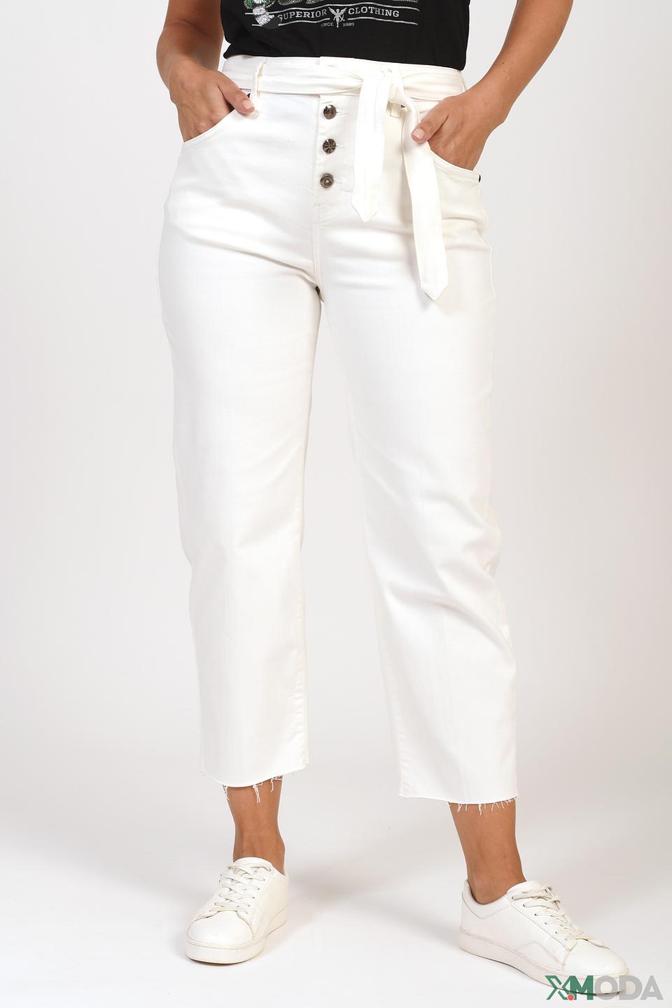 Джинсы Monari с поясом белые