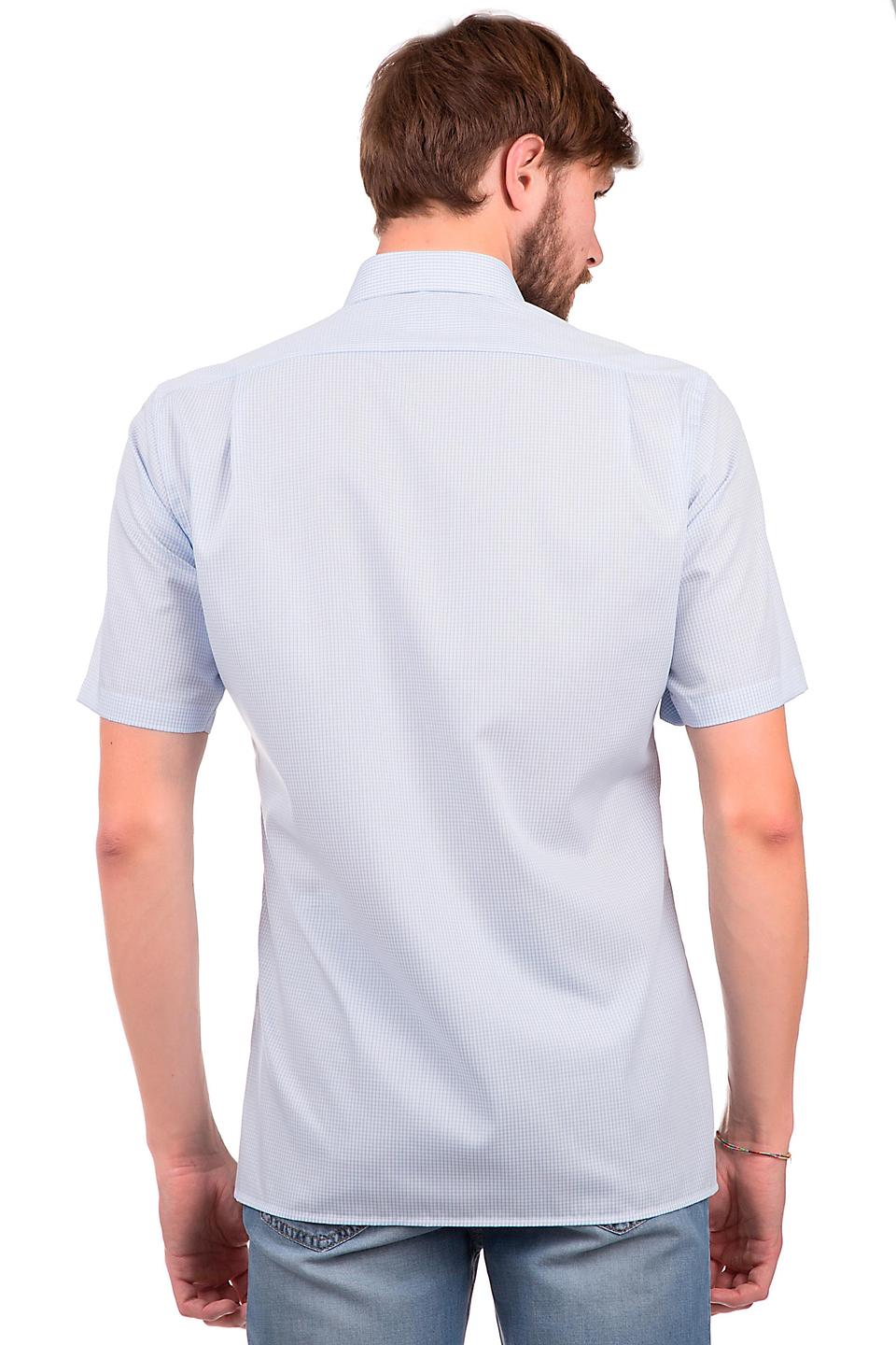 Рубашка Olymp голубая в клетку