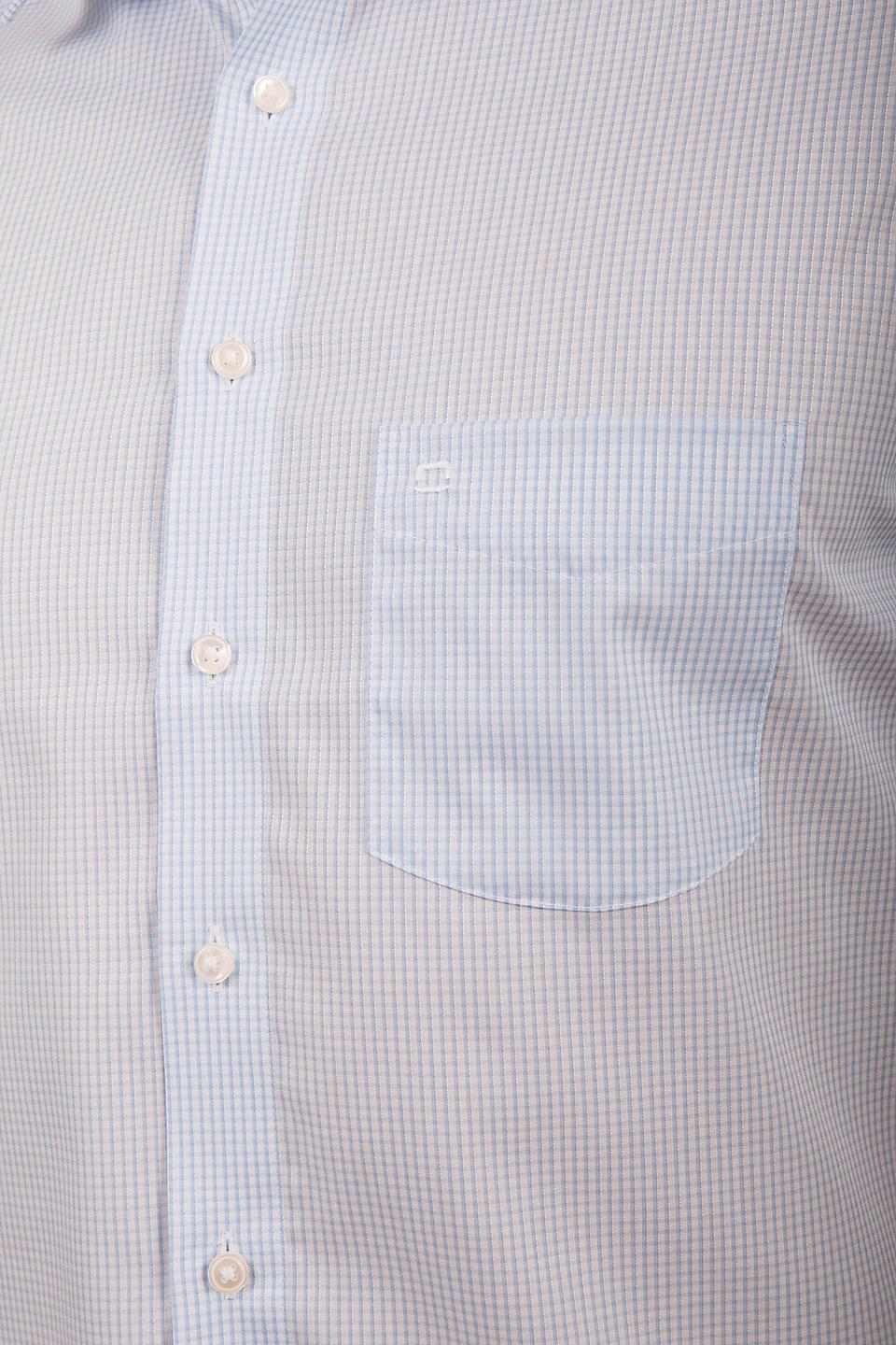 Рубашка Olymp голубая в клетку