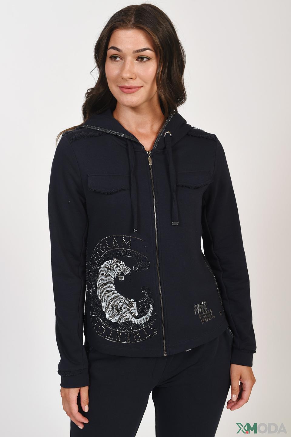 Жакет Monari с тигром чёрный