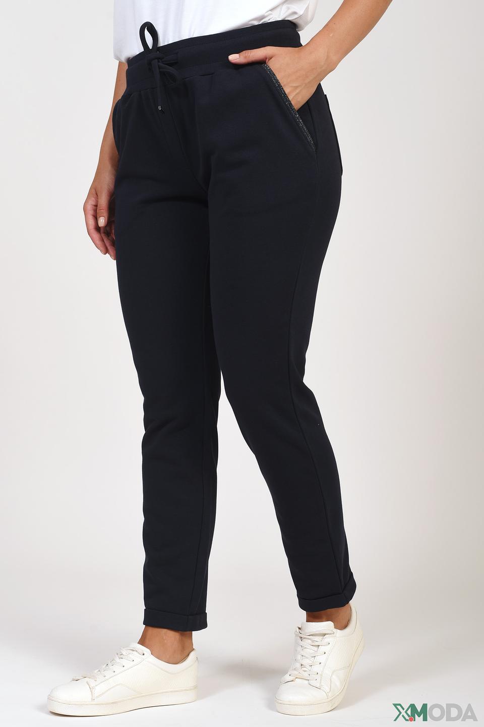 Брюки Monari чёрные с манжетами