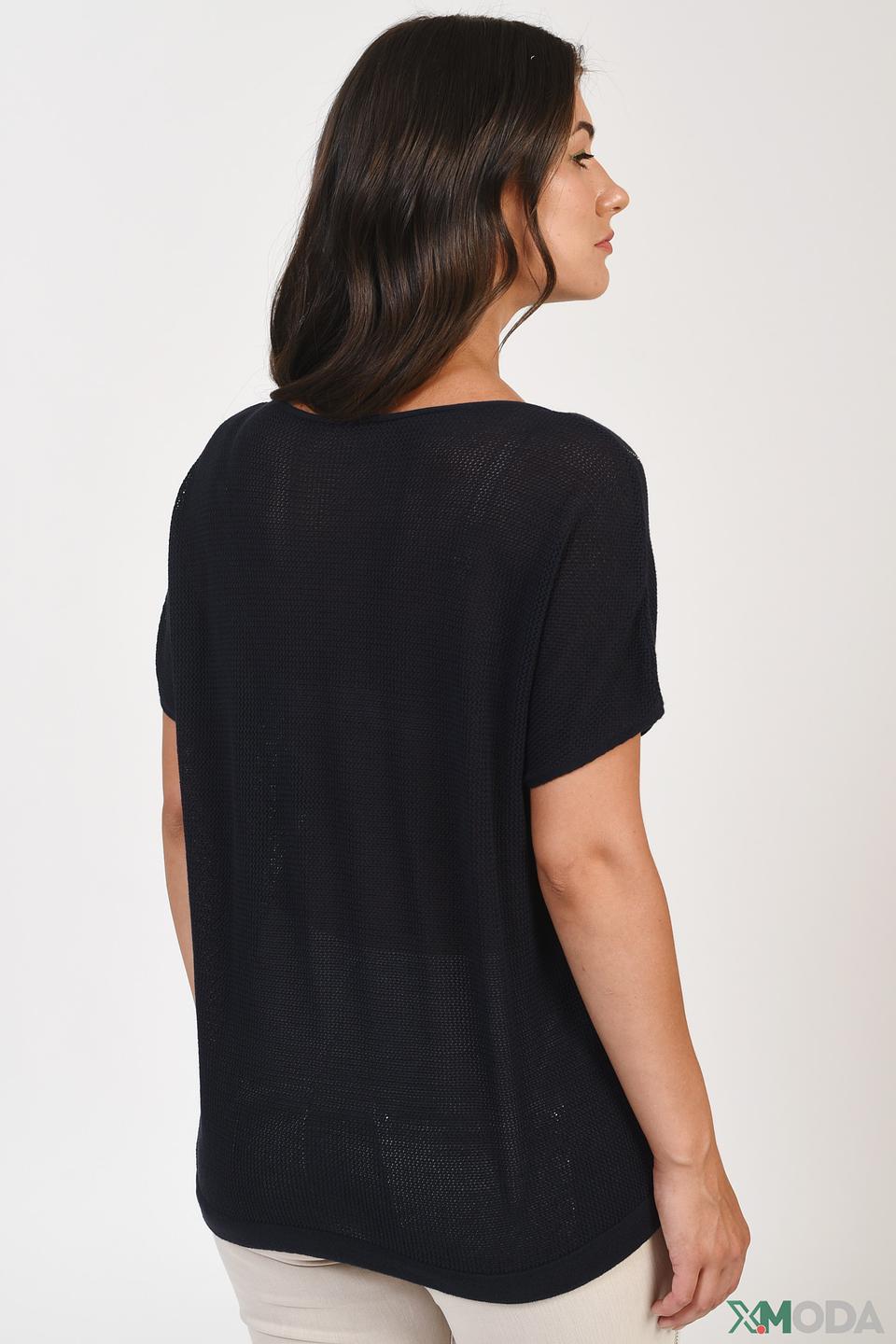 Пуловер Monari с принтом No Limits чёрный