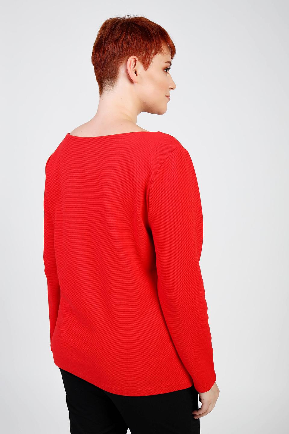 Пуловер Pezzo красный с лодочкой