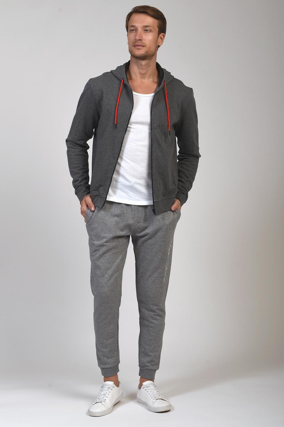 Кардиган Pezzo с капюшоном серый