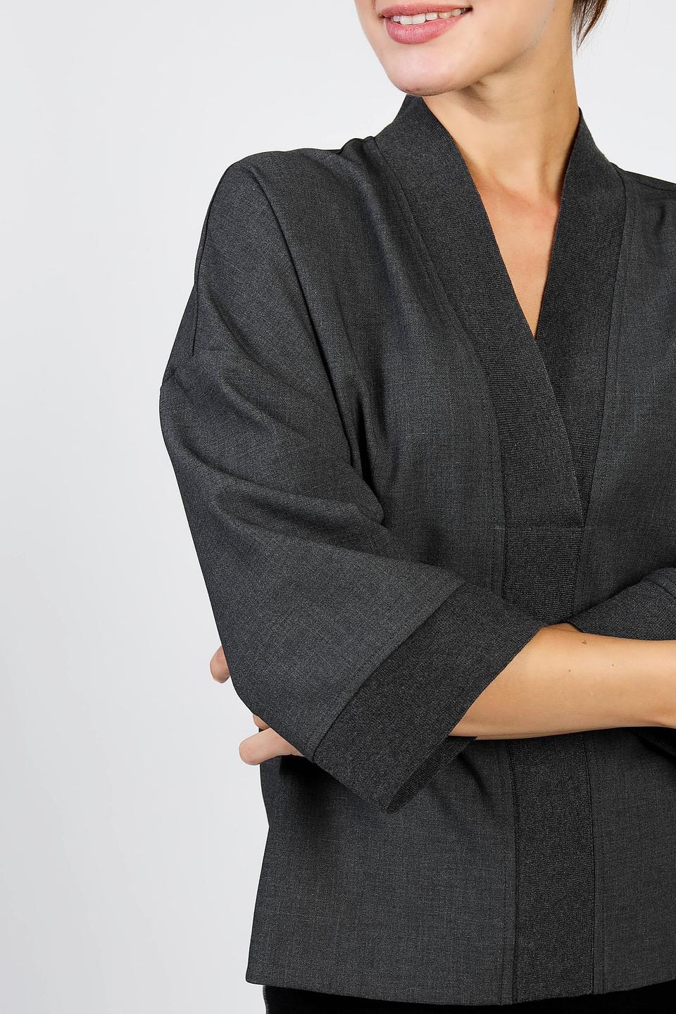 Блуза Just Valeri серая с запахом